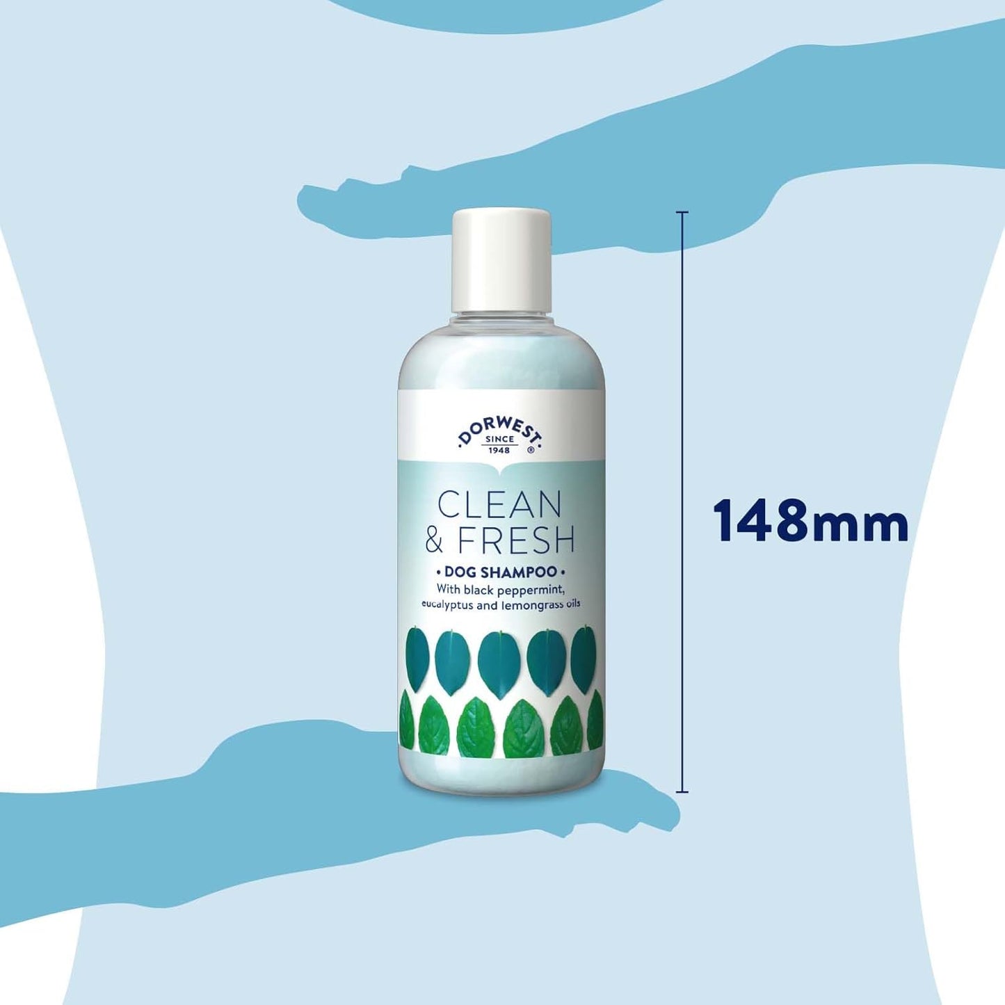 DORWEST Clean & Fresh Shampoo for Dogs, 250Ml, All-Natural Pet Shampoo – Sensiti