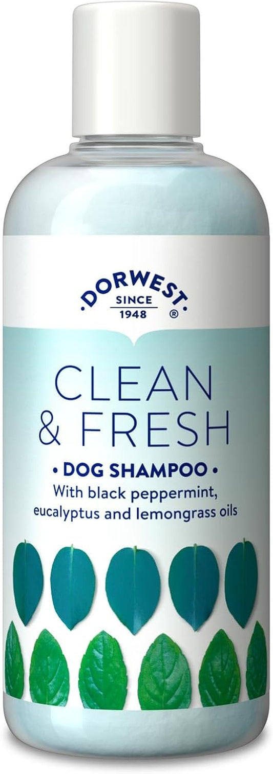 DORWEST Clean & Fresh Shampoo for Dogs, 250Ml, All-Natural Pet Shampoo – Sensiti
