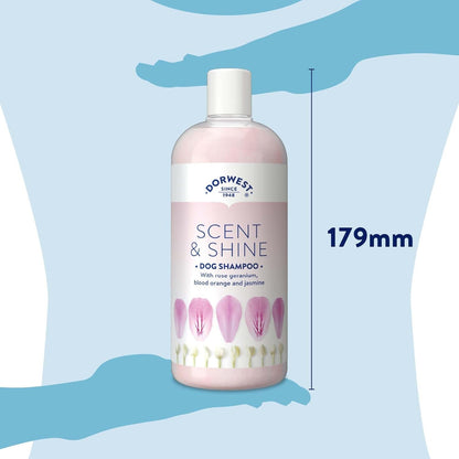Dorwest Scent & Shine Dog Shampoo 500Ml, All-Natural Pet Shampoo ­– Hydrating, S