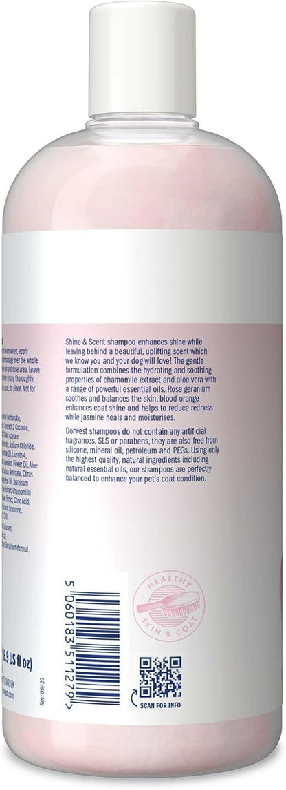 Dorwest Scent & Shine Dog Shampoo 500Ml, All-Natural Pet Shampoo ­– Hydrating, S